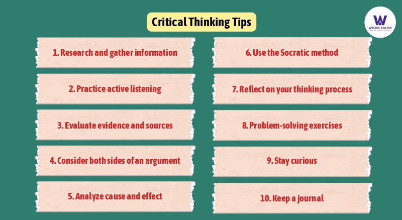 critical thinking tips